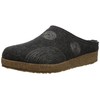 HAFLINGER Women's GZ Spirit Wool Clogs, Charcoal, 36 EU