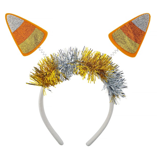 LUX ACCESSORIES Halloween Festive Candy Corn Boppers Fashion Headband