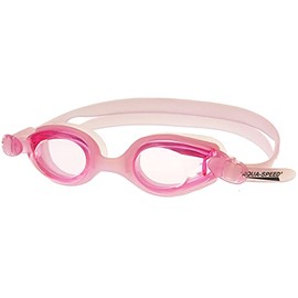 Aqua Speed® Ariadna Kinder Schwimmbrille (Getönt Anti-Beschlag Anti-Scratch UV-Filter Silikon Etui + UP®-Sticker), Farbe:Rosa/Rosa getönt
