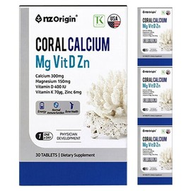 Enget Origin Coral Calcium Magnesium Vitamin D Zinc 4 Boxes 4 Month Supply / 엔젯오리진 코랄 산호 칼슘 마그네슘 비타민D 아연 4박스 4개월분