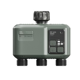 Shrivee Smart Irrigation Computer WLAN with 3 Zone Outputs Programs Irrigation System with Rain Delay / Automatic Watering, Ideal for Greenhouse and Garden