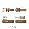 FRONHOFER Slim Belt Women's Gold-Plated Buckle 2.2 cm Women's Belt