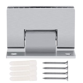 Lybunair Glass Door Hinge for Frameless Showers and Cabinets, 90 Degree Wall to Glass Mount Designed for 8 to 10 mm Thick Tempered Glass, Elegant Solution for Modern Spaces