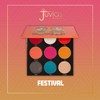 Juvia's Place Palette The Festival - Bold Coral, Red, Glittery