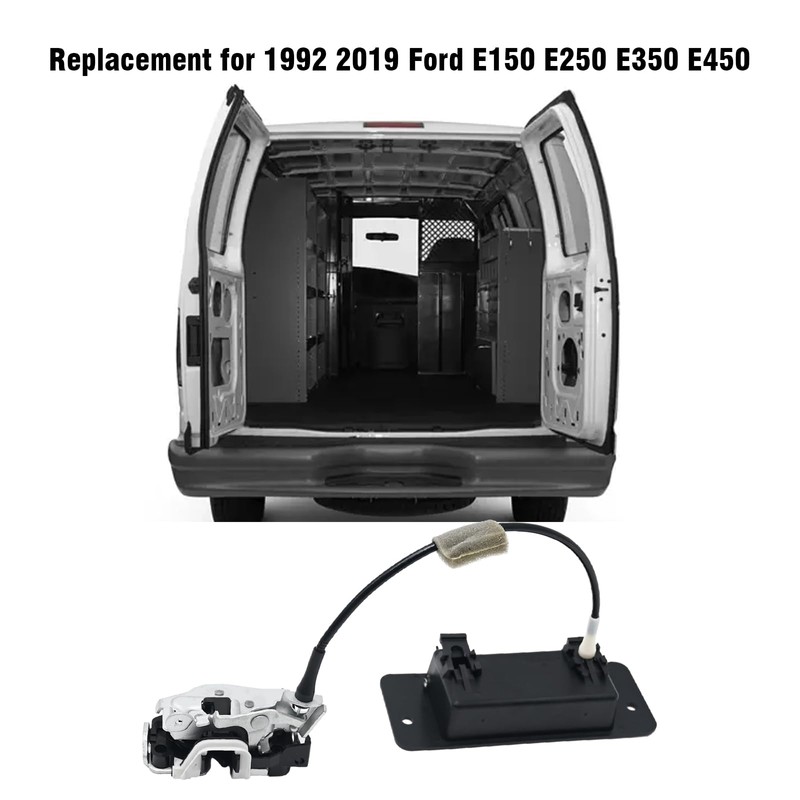 UOIENRT Rear Door Latch with Handle Left Driver Side Replacement