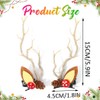 BARTOSI LED Light Christmas Hair Clips Reindeer Antlers Xmas Hairpins