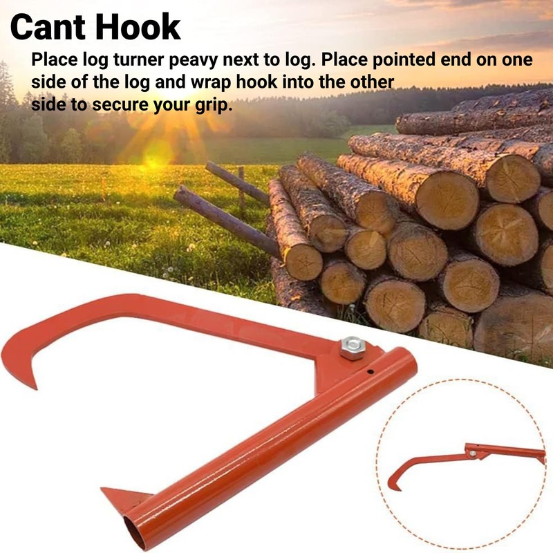 Log Cant Hook for Lifting Large Logs Heavy Duty Steel
