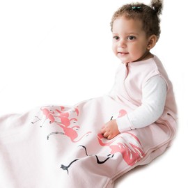 Wee Urban Cozy Basics 4 Season Sleeping Bag, Pink Flamingo (6-18 months)
