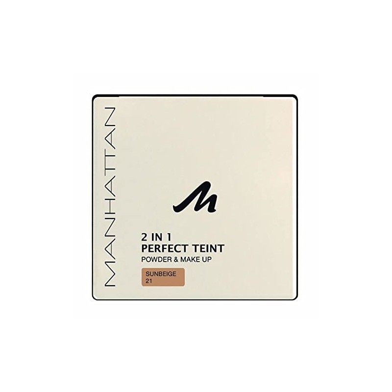 Manhattan 17358 Perfect Teint Powder and Make-Up Sunbeige