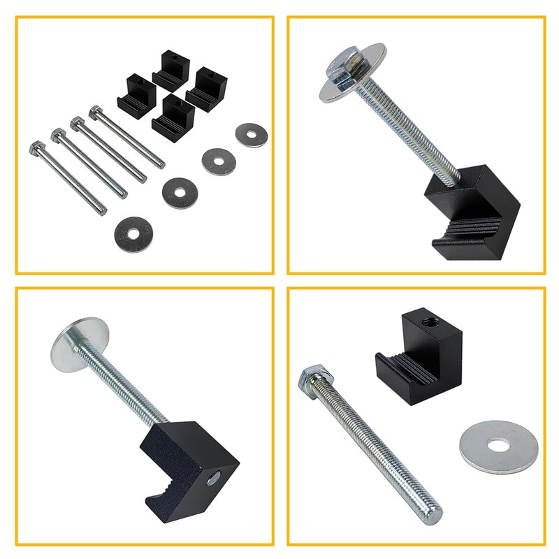 Truck Tool Box Mounting Kit Aluminum Alloy J Hooks Pickup