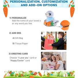 DolliBu Happy Easter Super Soft Plush Sea Lion with Carrot - Cute Stuffed Animals with Carrot Plush Toy, Perfect Easter Holiday Surprise Gift - 8" Inches