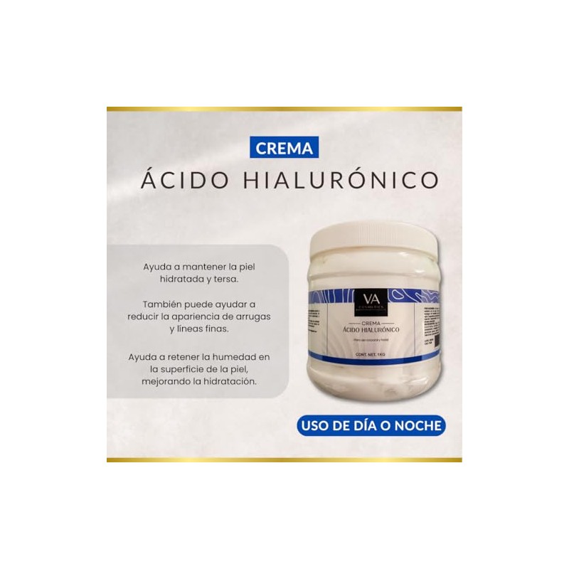 Crema Acido Hialuronico Corporal Facial Spa Kilo