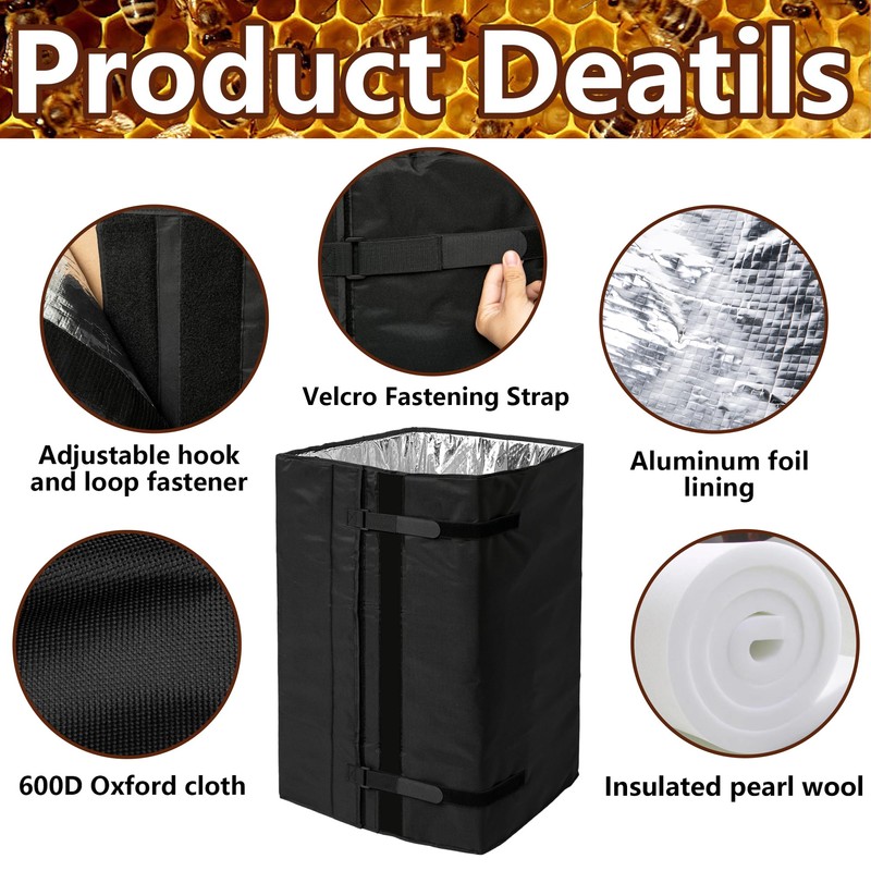 8 and 10 Frame Winter Bee Hive Wrap, 2 Deep