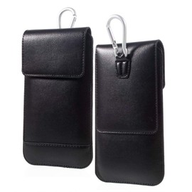 DFV mobile - Belt Case Cover Vertical Double Pocket for Smartisan Nut Pro 3 (2019) - Black