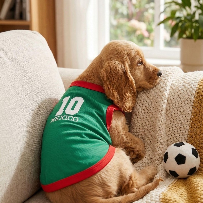 MAYPET Camiseta de México para Mascota Perro Talla Mediana Razas
