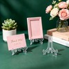 Oungy Mini Easel Stand, 80 Pcs Clear Plastic Display Easel
