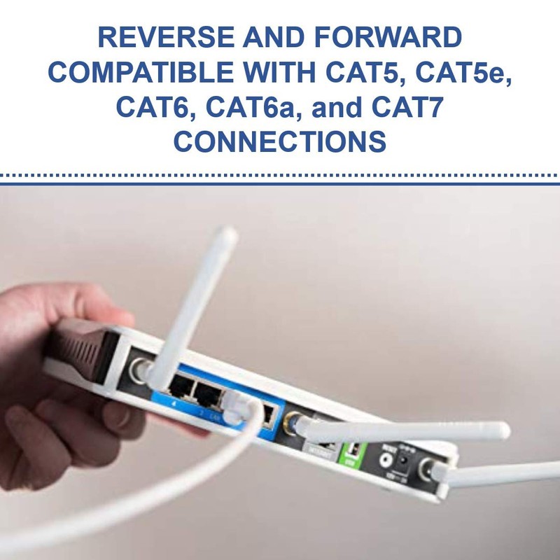 On-Q AC3525WHV1 5e Patch Cable, 25 feet, White