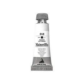 MaimeriBlu Watercolor Tube, 12ml, Titanium White, (018)