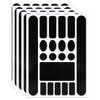 IKOPFLN Pack of 5 Bicycle Frame Protection Carbon Stickers, Bicycle