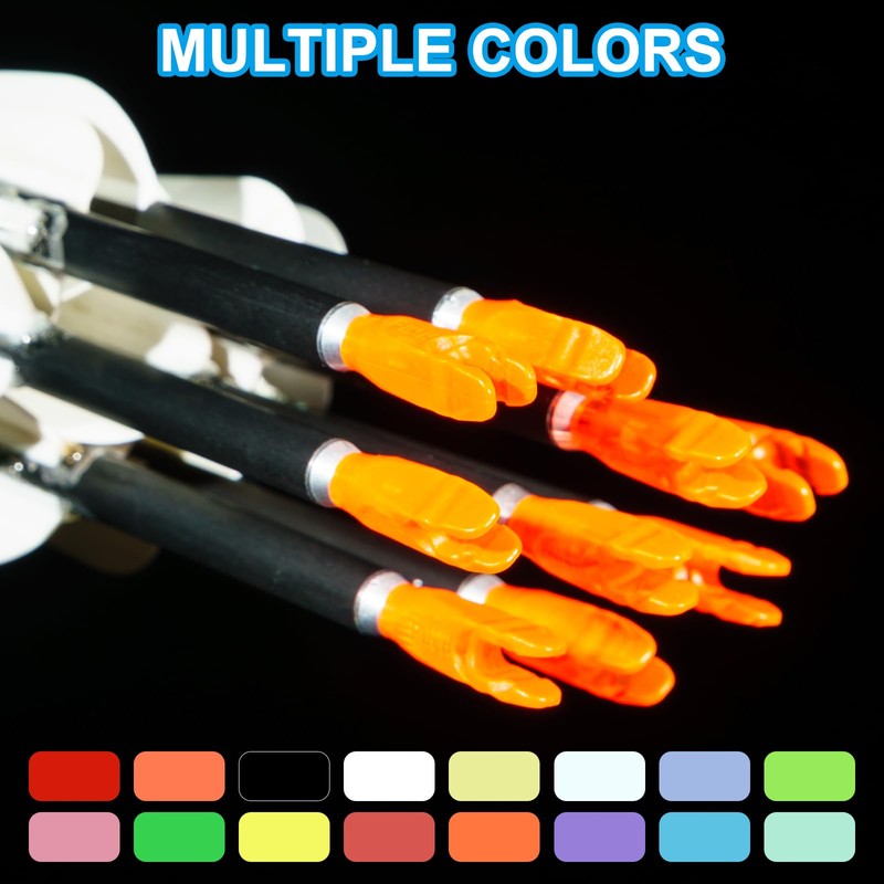 sourcing map Archery Arrow Nocks Plastic Carbon Arrow Inserts .244"/6.2mm