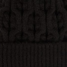 Hadley Wren Women's Winter Knit Beanie, Scarf & Mittens 3 Piece Set, Ultra-Soft Lining for Warmth and Comfort, Black