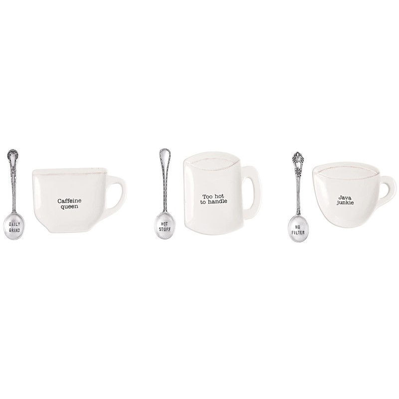Mud Pie Home Kitchen Circa Coffee Break Coffee Mug Spoon