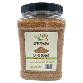 Demerara Cane Sugar | Dasher's Spice & Beans | 3.75 lb Container
