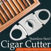 Cigar Cutter Guillotine, Stainless Steel Smooth Cigar Clippers Double Cut