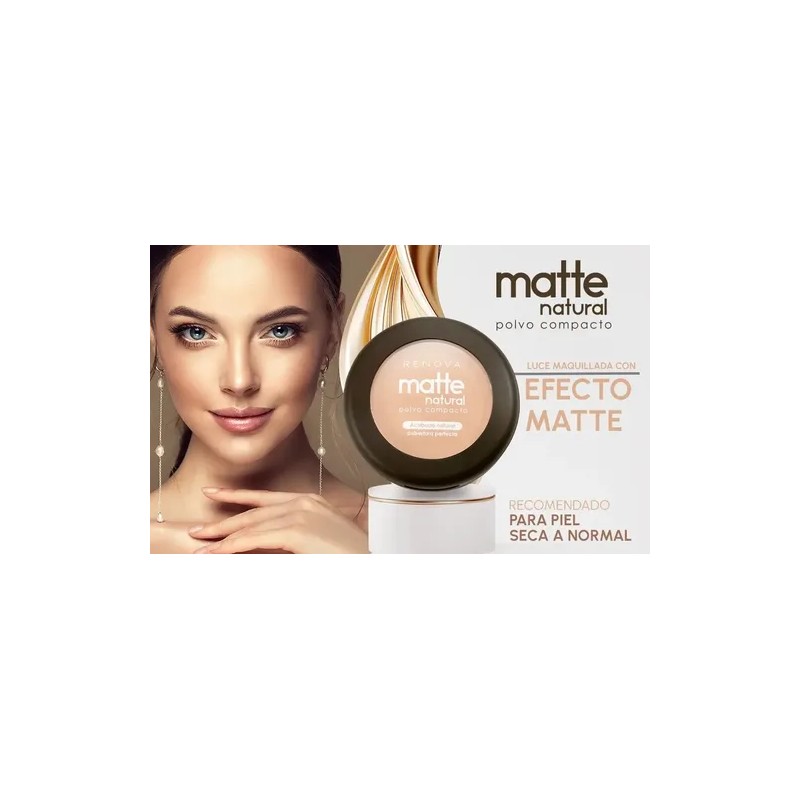 Polvo Matte Natural Beige | Renova Tono Beige claro