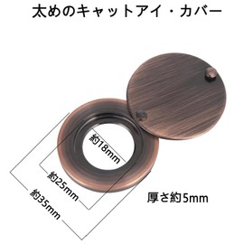 Aurooooa Door Scope, Peeping Hole Cover, Peeping Prevention Hardware, Security Measures, Peeping Prevention Cover