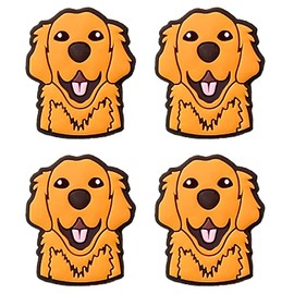 Golden Retriever Golf Ball Marker Unique Yazzle Dazzle Set of 4 for Men and Women Golfer Accessories Novelty Golf Marker Tool Golfing Smile