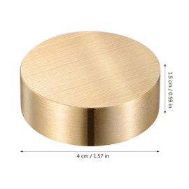 NUOBESTY 2pcs Brass Round Calligraphy Paperweight Solid Paperweight for Drawing and Writing Heavy Duty Design for Office Desk and Home Use Keeps Papers Flat