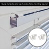 8 x clamp supports for blinds, universal plastic clamp holder,