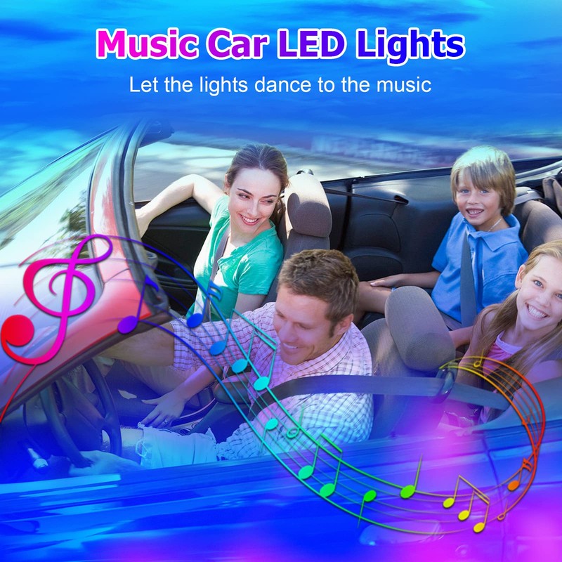 Dreamcolor Acrylic Interior Car Lights, WEBUPAR Car Accessories 18 in