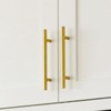 Goldenwarm 10 Pack 3 inch Gold Cabinet Handles Brushed Gold
