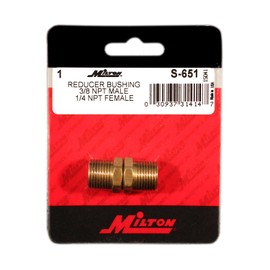 Milton s-651 Red. Bushing, M. 3/8" x F. 1/4" 2/cd