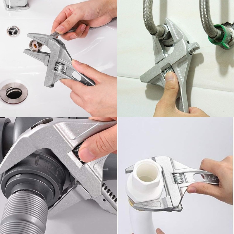 Elezenioc Adjustable Spanner Wrench 6-68mm Open-End Wide Jaw Spanners Wrenches