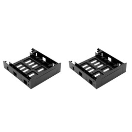 OSALADI 2pcs HDD Bracket Internal Hard Drive Mounting Kit 3.5-inch to 5.25-inch Front Bay Converter 5.25 Inch Hard Drive Mounting Bracket HDD SSD Mounting Bracket Hard Disk Mounting Kit