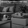 INFIYA 2K Baby Camera-WiFi Home Security Cameras Indoor via One-Tap