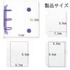 MYFEELGAGA Seal Book A8 Transparent Clear Binder with 20 Sheets