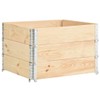 vidaXL Solid Pine Wood Stackable Pallet Collars - Multipurpose Storage