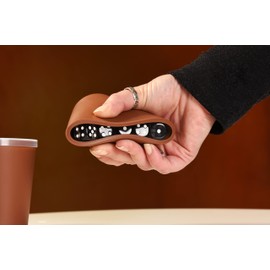 DiceCupFlex - Flexible Dice Cup with Lid Including 5 Dice and Dice Block, Game Block - Made in Germany (Pink Heart)
