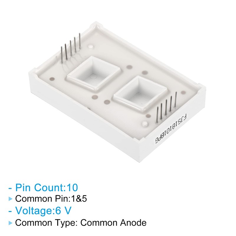 PATIKIL 4pcs Common Anode 7 Segments 10 Pin 1 Digit
