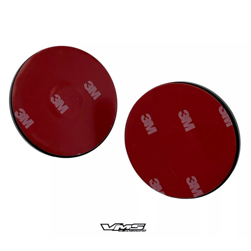 VMS RACING CHROME UNIVERSAL DUMMY FAKE RACING HOOD PIN APPEARANCE