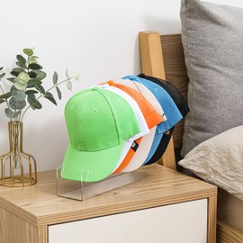 2 Pack Hat Storage Organizer for Baseball Caps,Acrylic Baseball Hat Rack for 14 Caps,Caps Holder and Display for Bedroom, Closet and Dresser