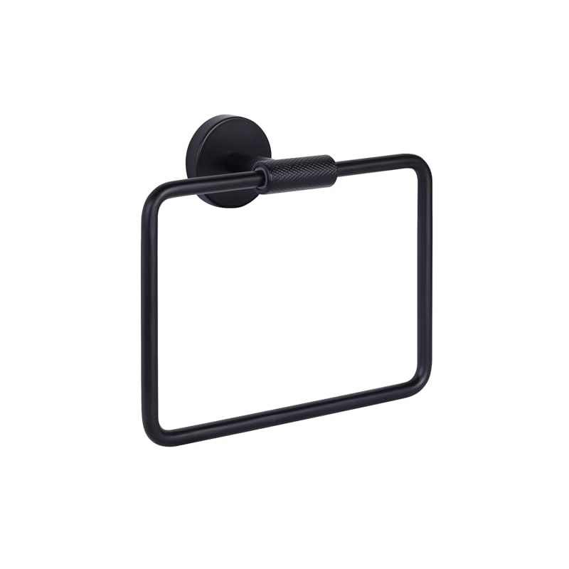 Varen Matte Black Towel Ring - Elegant Bath Accessories Accessory,