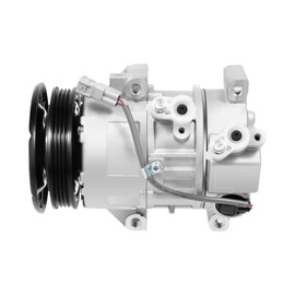 Air Conditioning Compressor, A/C AC Compressor w/Clutch Compatible with Toyota 2007-2010 Yaris 1.5L Interchange Part Number CO 11078C CO 11078RW 140343C 447260-1178 471-0622 471-1622 Silver Black