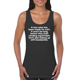 A New Wine Has Been Made for Cats. It Won't Be Long Before They Start Sending Regrettable Texts and Waking Up with Headaches. - Women's Soft Cotton Tank Top CP05