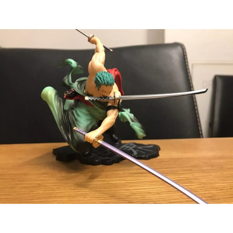 Pmarket Figura Colección Zoro Roronoa De One Piece En Pedestal