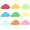PATIKIL 4.2 x 6.1 inch Paper Cut-Outs, 36 Pieces Clouds